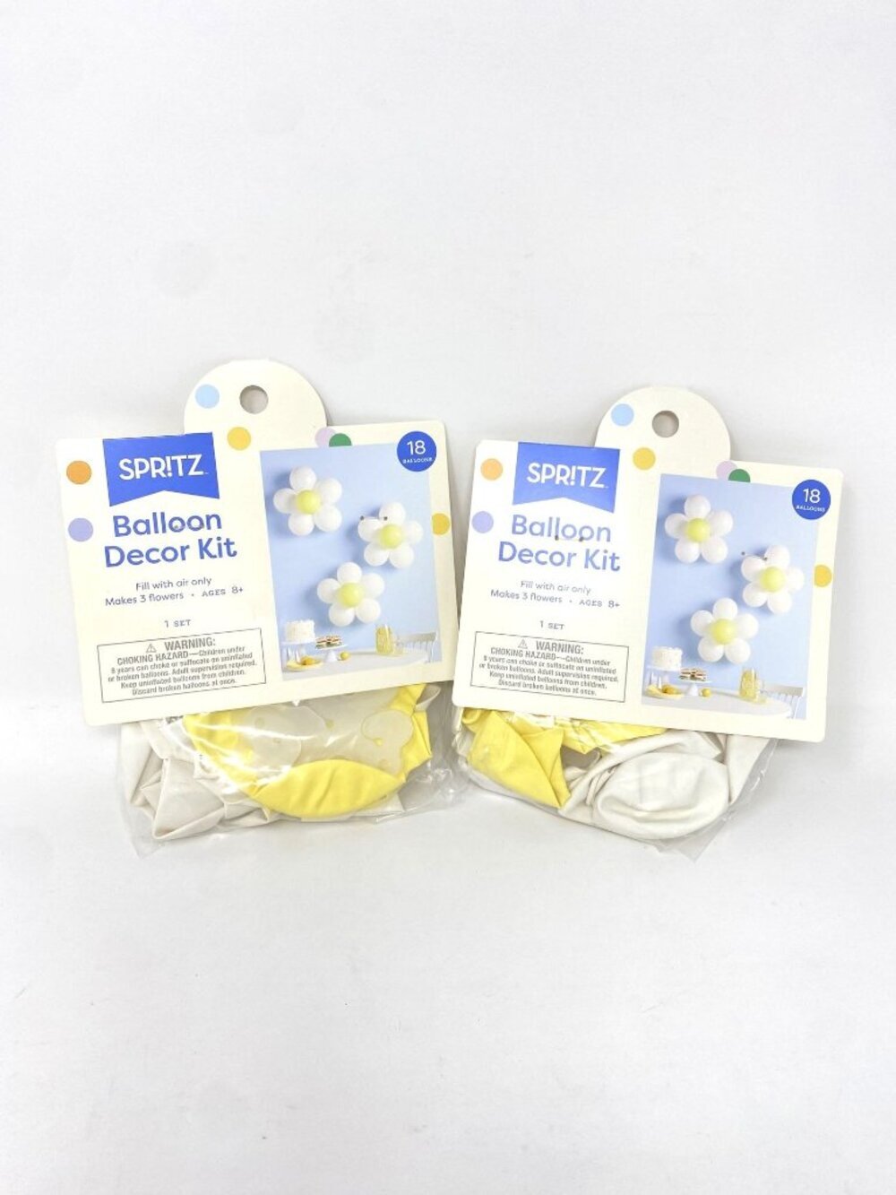 Target 2 Pack 3ct Latex Balloon Daisy Flowers Spritz™ Decor Accent Spring Easter